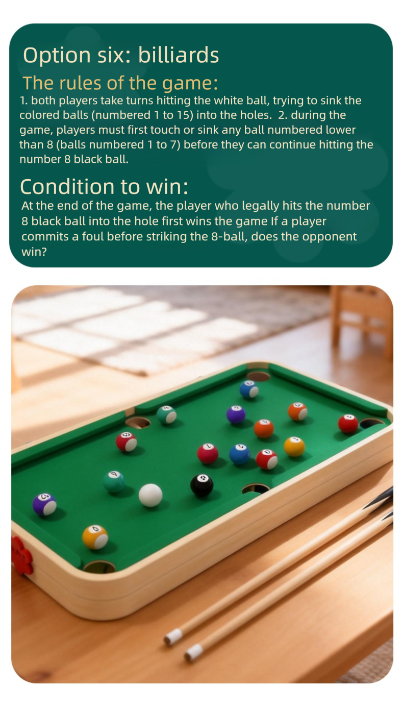 Miosea 5-in-1 Wooden Tabletop Game Set