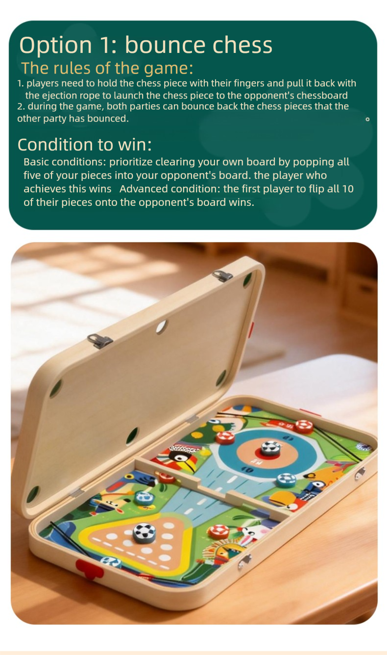 Miosea 5-in-1 Wooden Tabletop Game Set