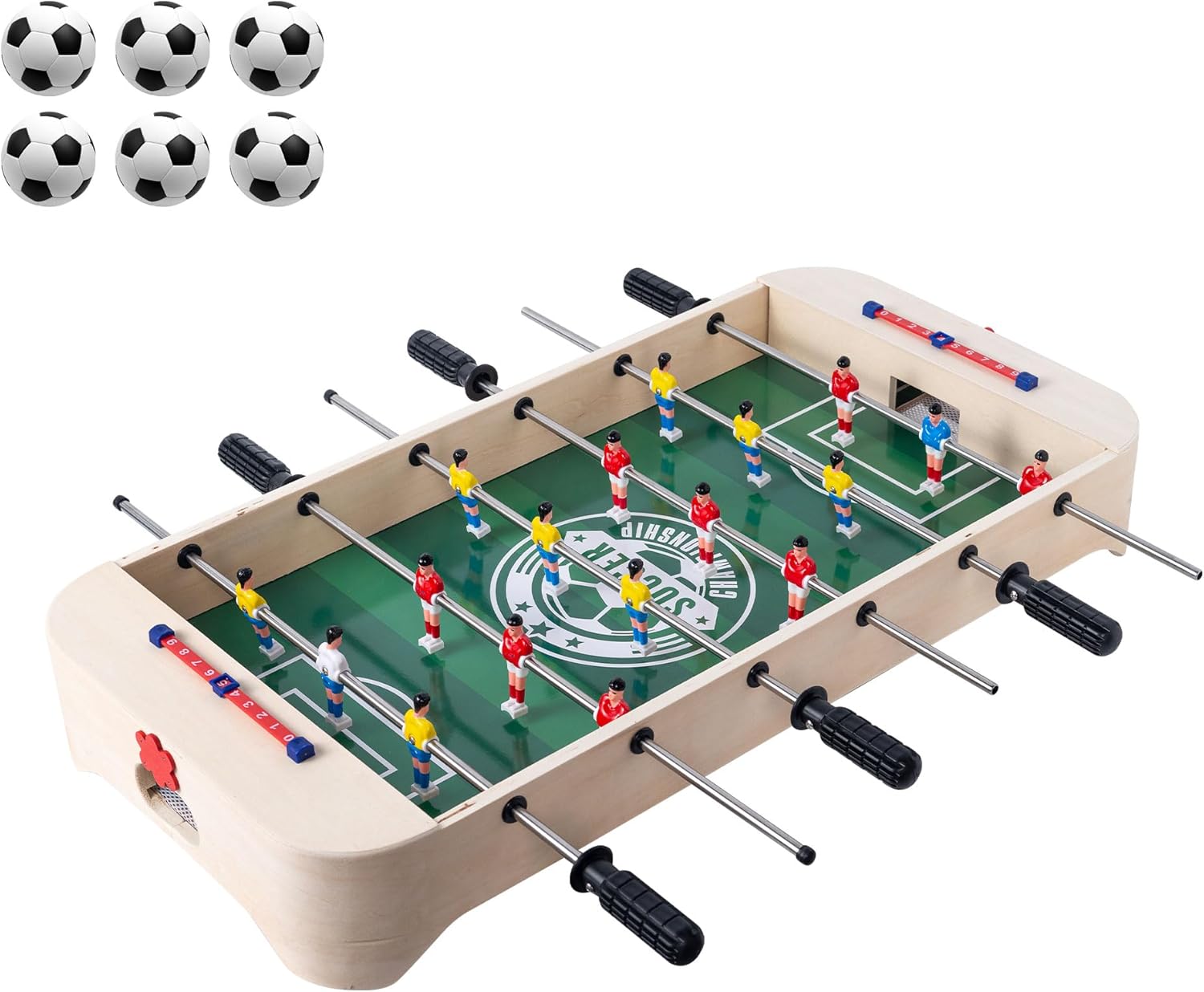 Miosea Kids Foosball Tabletop Game Wood Football Table