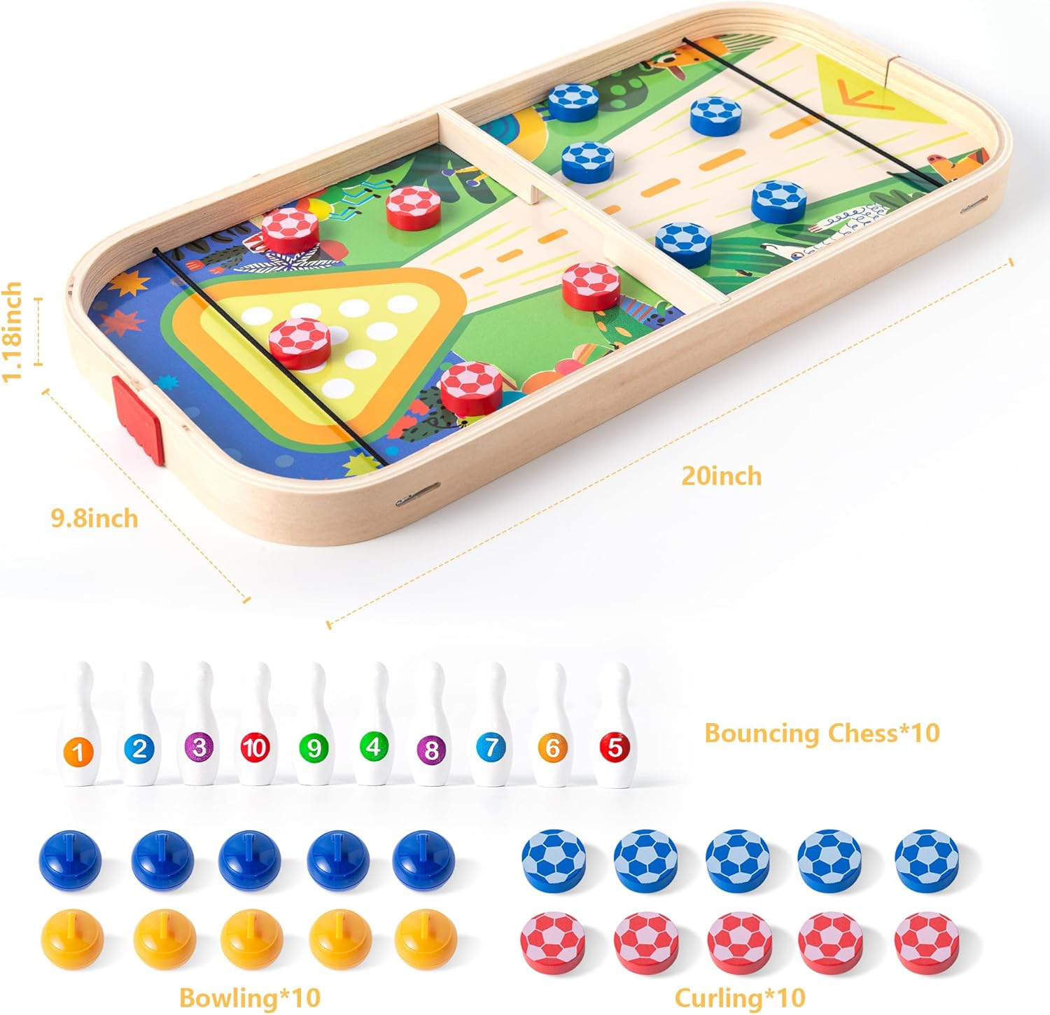 Miosea 3-in-1 Table Game Curling