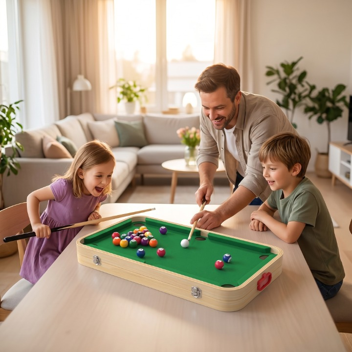 Miosea 5-in-1 Wooden Tabletop Game Set