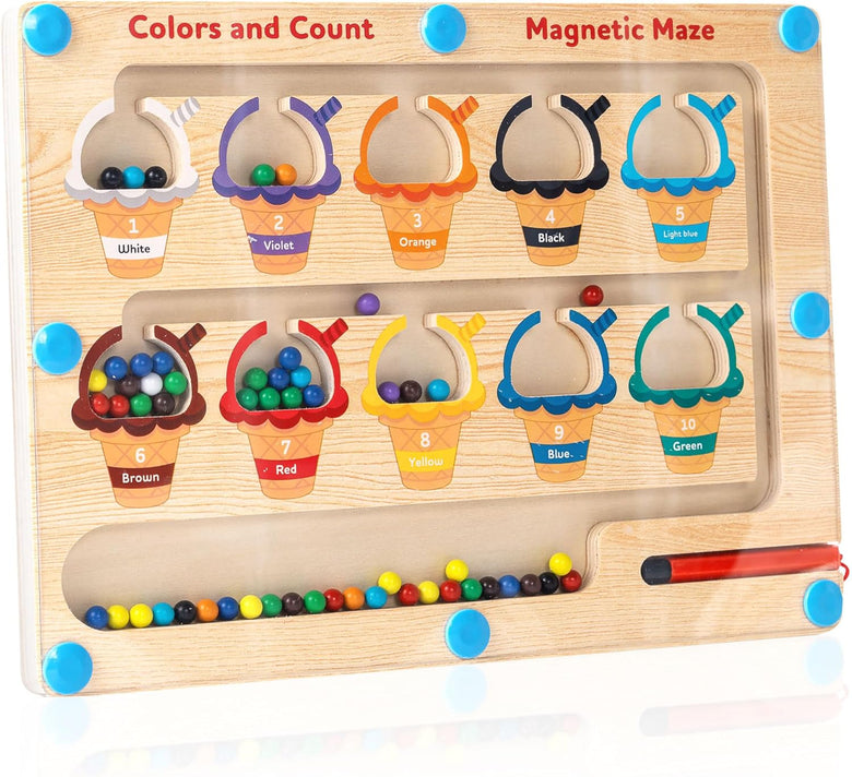 Miosea Magnetic Color & Number Maze